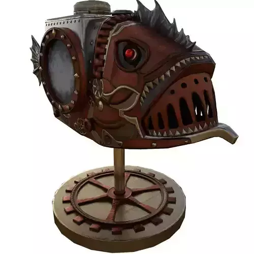 Fish Steampunk PBR low poly