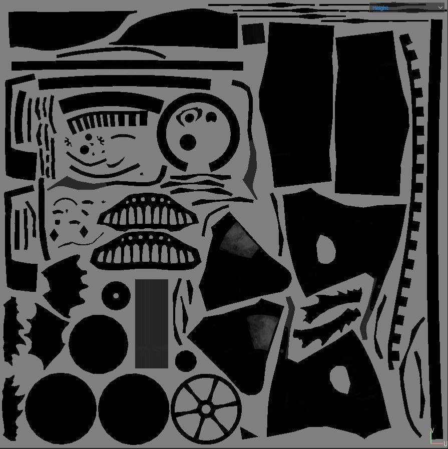 Fish Steampunk PBR low poly Low-poly 3D model_12