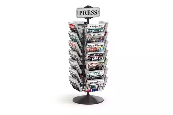 Magazine Carousel Rack - Model 04 3D model