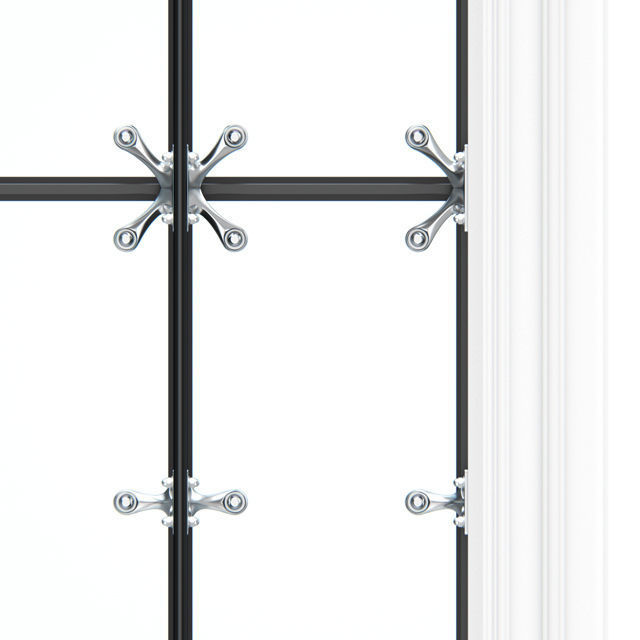 Spiders for glass SADEV and  window assembly 3D model_1