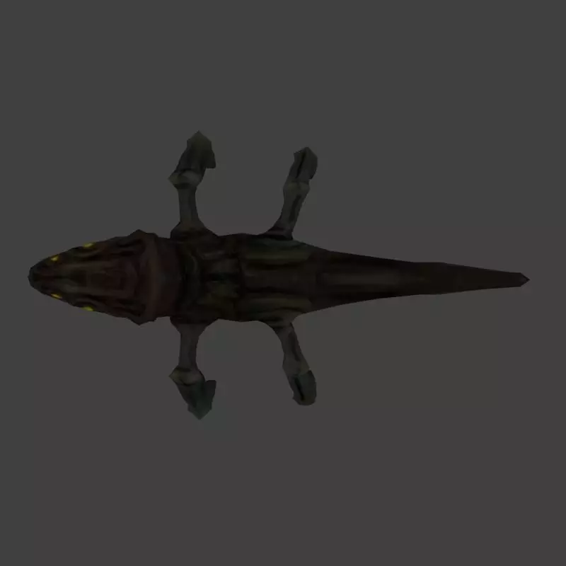 Low poly Insect Alien Low-poly 3D model_11