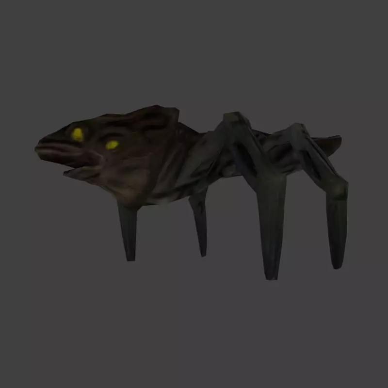 Low poly Insect Alien Low-poly 3D model_8