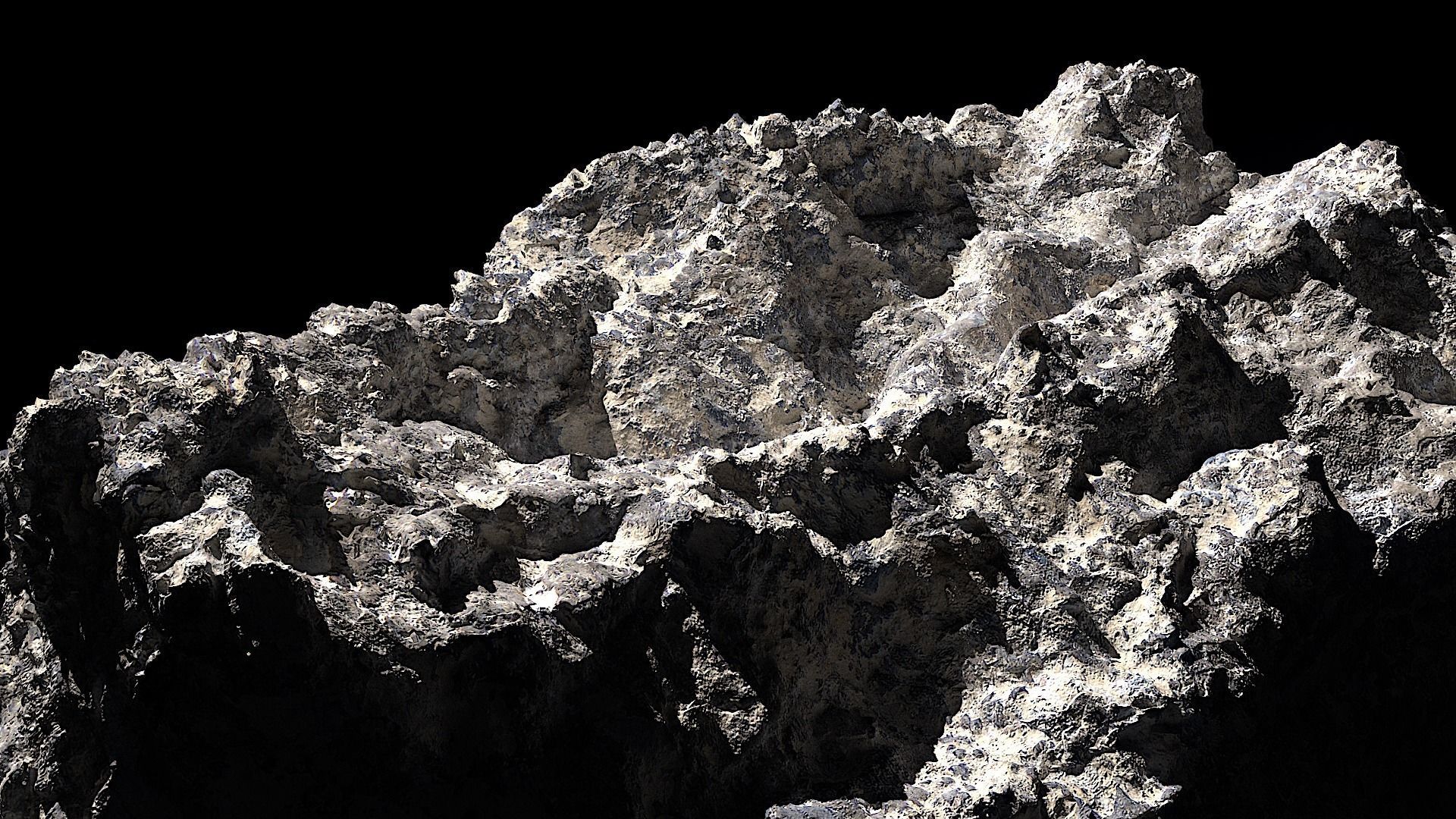 HighRes Asteroids Pack for Production 3D model_8