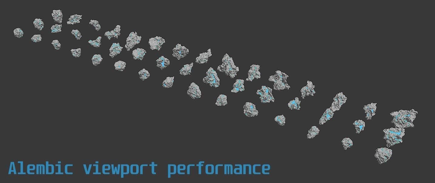 HighRes Asteroids Pack for Production 3D model_11