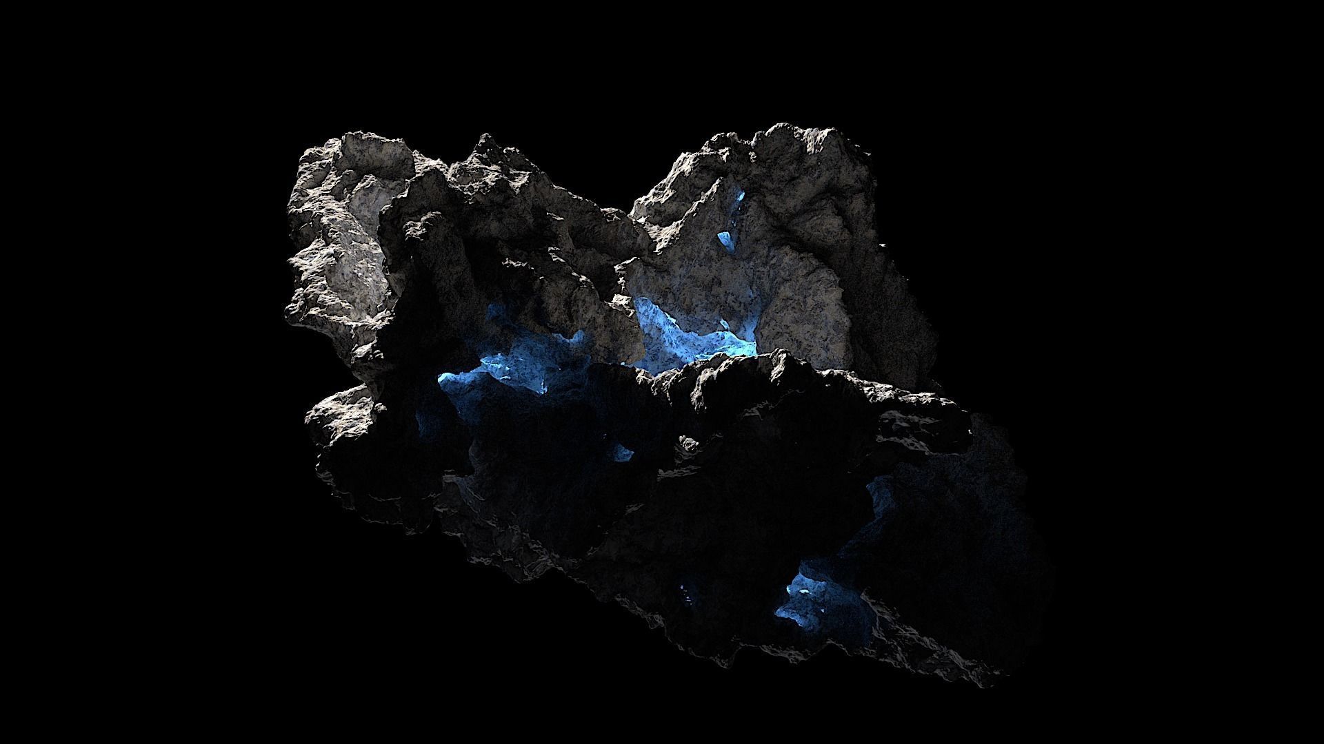 HighRes Asteroids Pack for Production 3D model_10