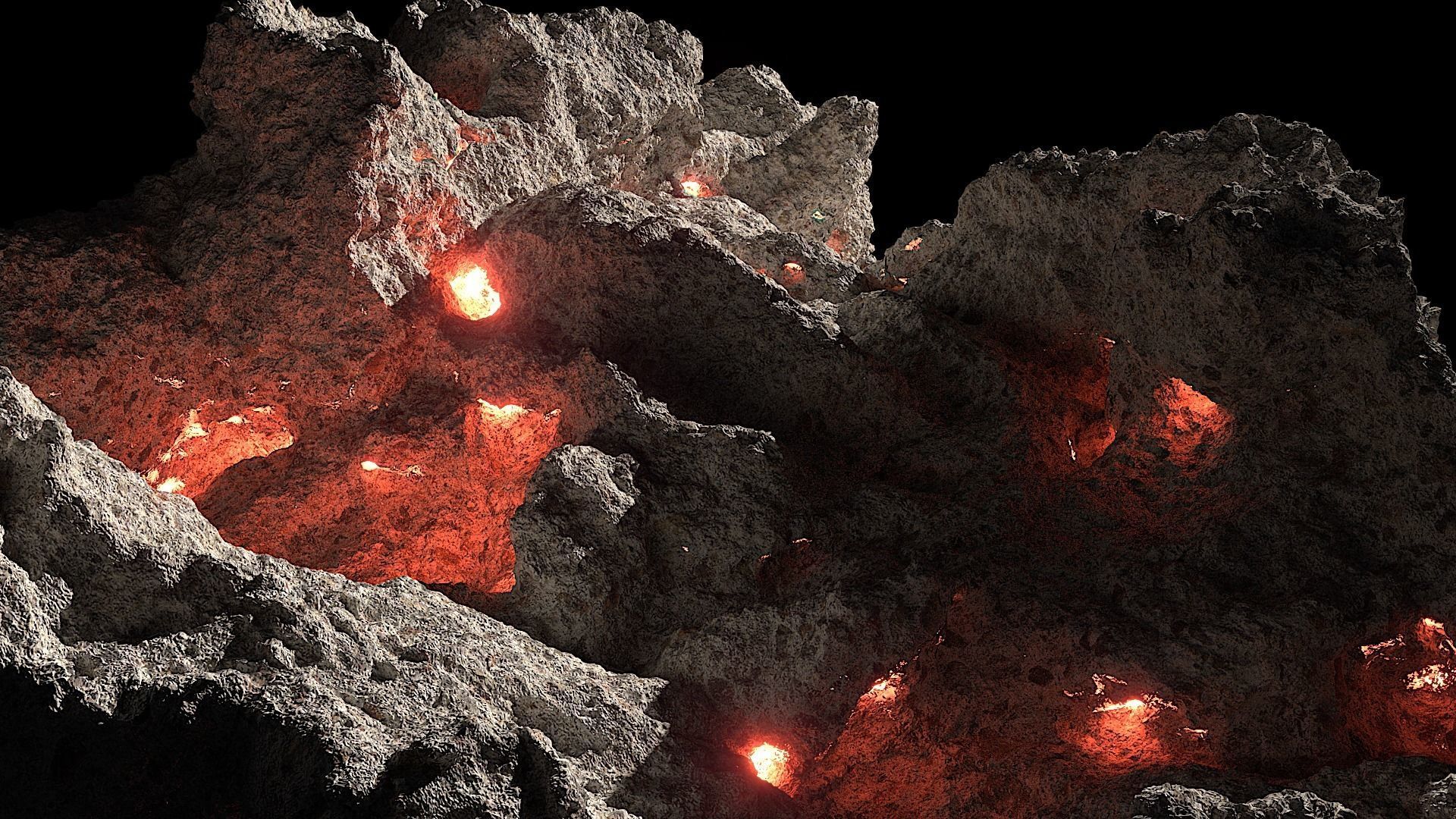HighRes Asteroids Pack for Production 3D model_5