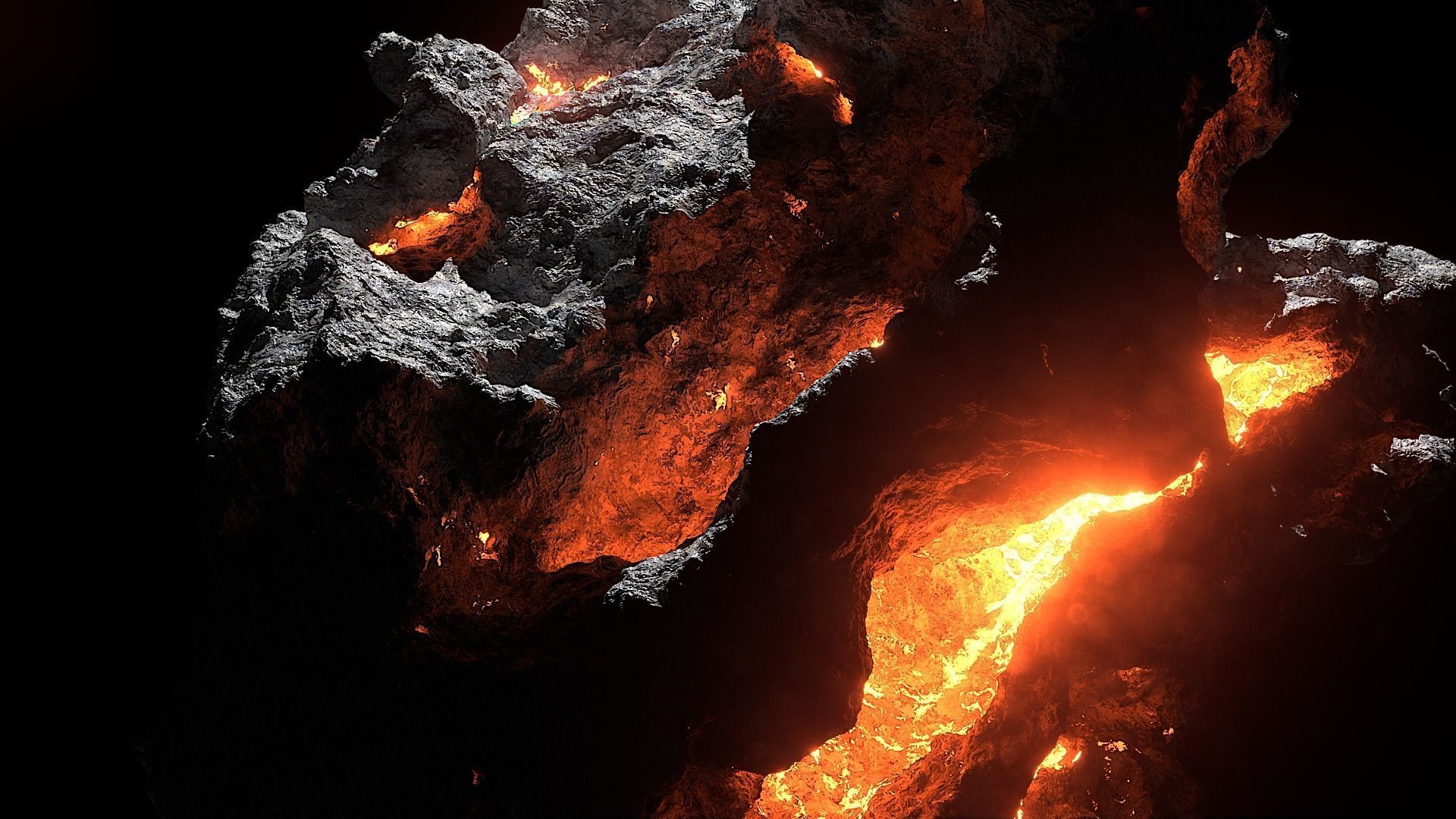 HighRes Asteroids Pack for Production 3D model_4