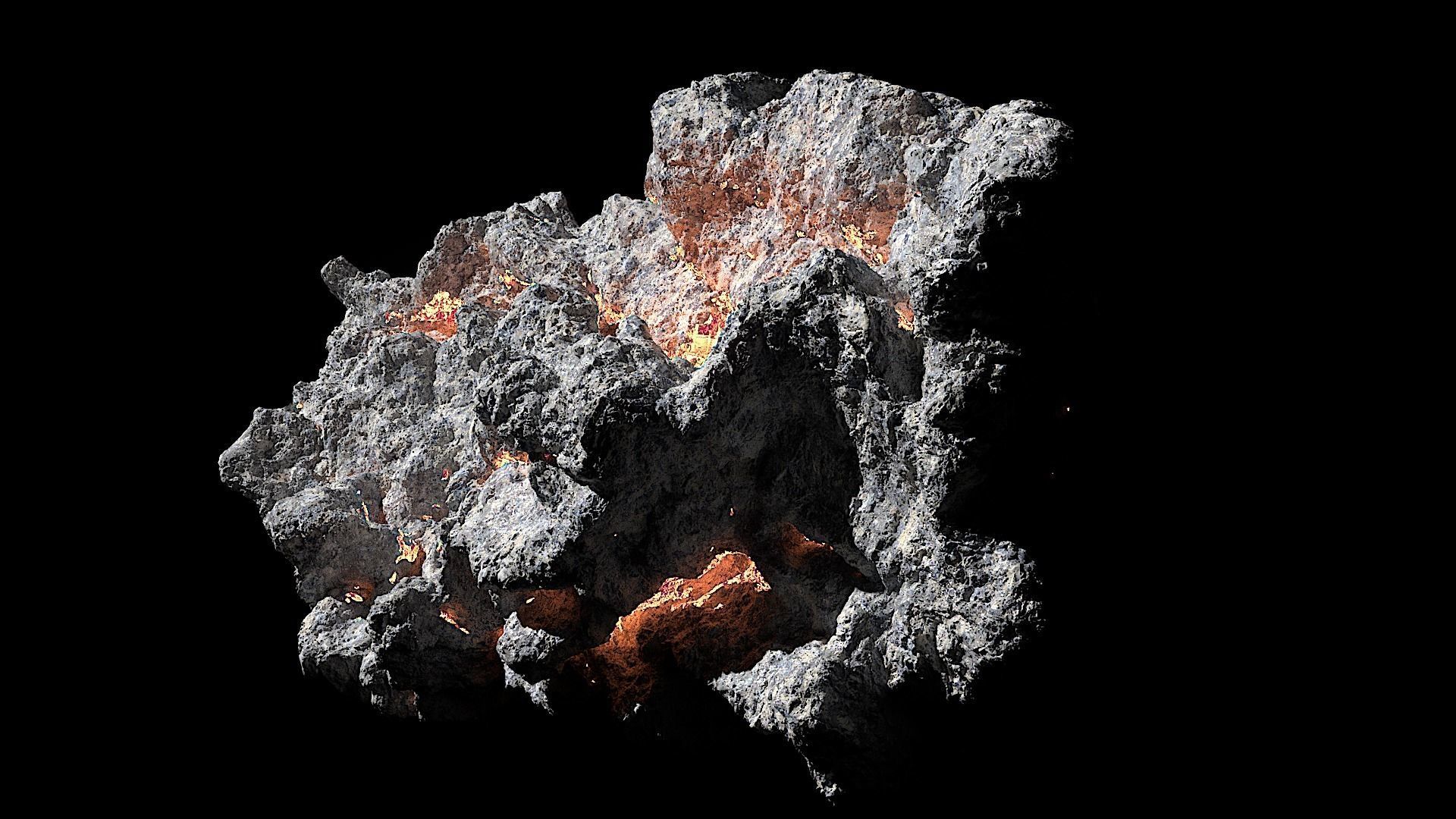 HighRes Asteroids Pack for Production 3D model_3