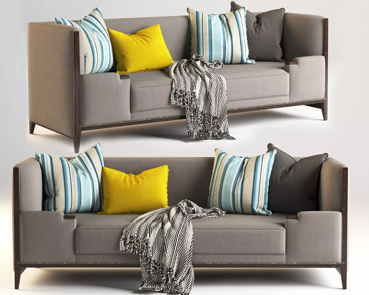 Hickory Lounge Sofa Furniture 3D model