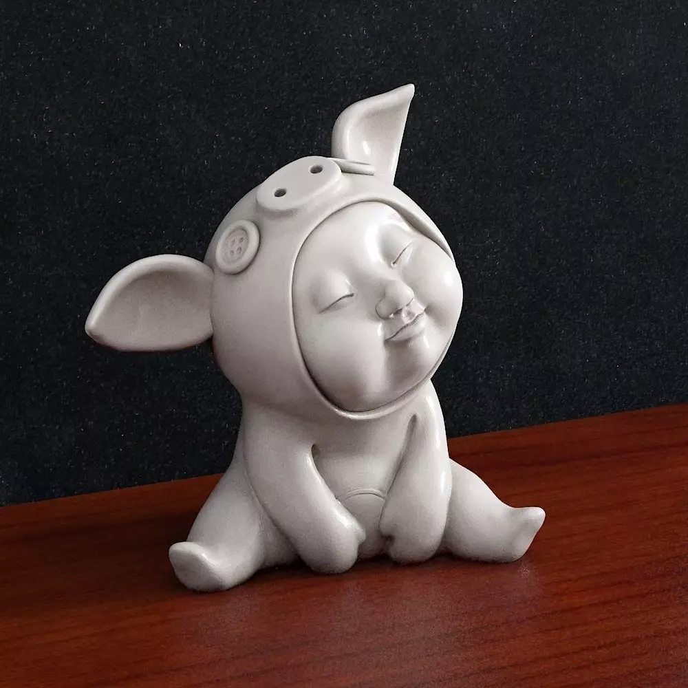 child kid baby pig costume 3d print model 3D print model_0