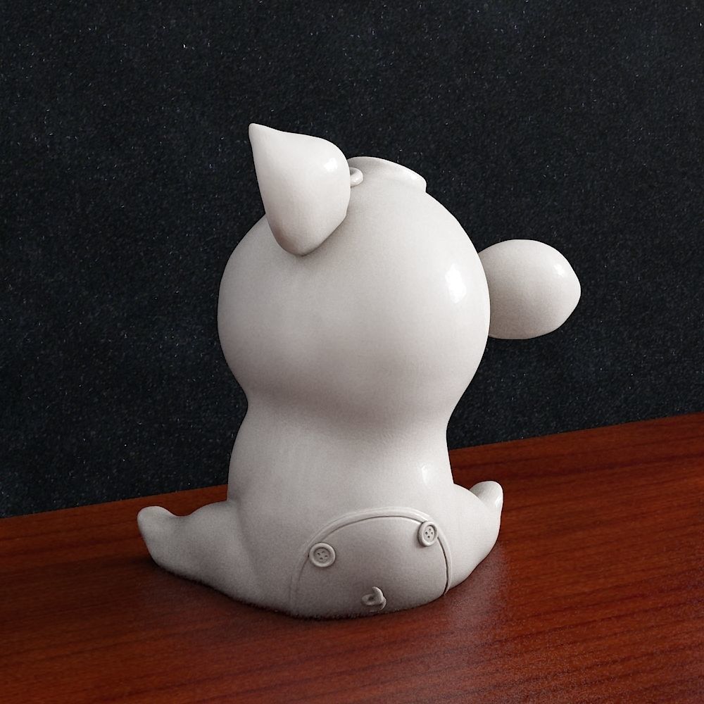 child kid baby pig costume 3d print model 3D print model_3