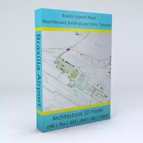 Brasilia BSB Airport Roads and Buildings