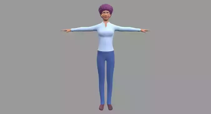 Cartoon business woman