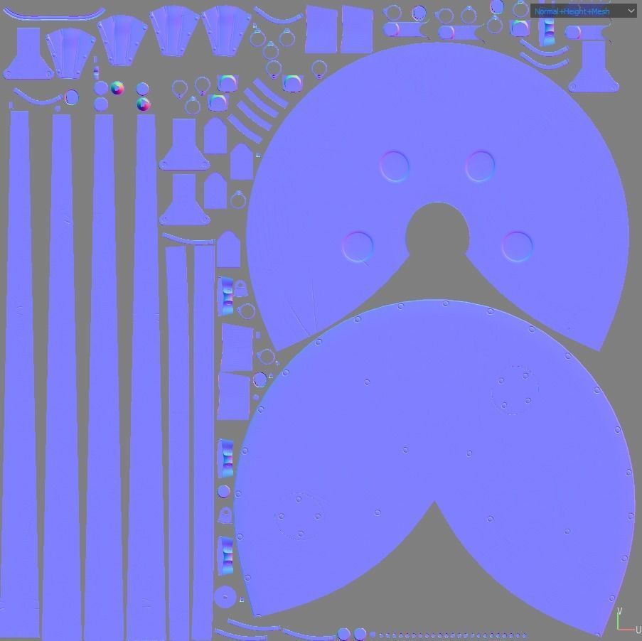 Sputnik 1 PBR low poly spaceship with two metal poles Low-poly 3D model_13