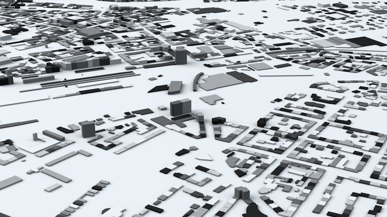 Innsbruck Streets and Buildings 3D model_3