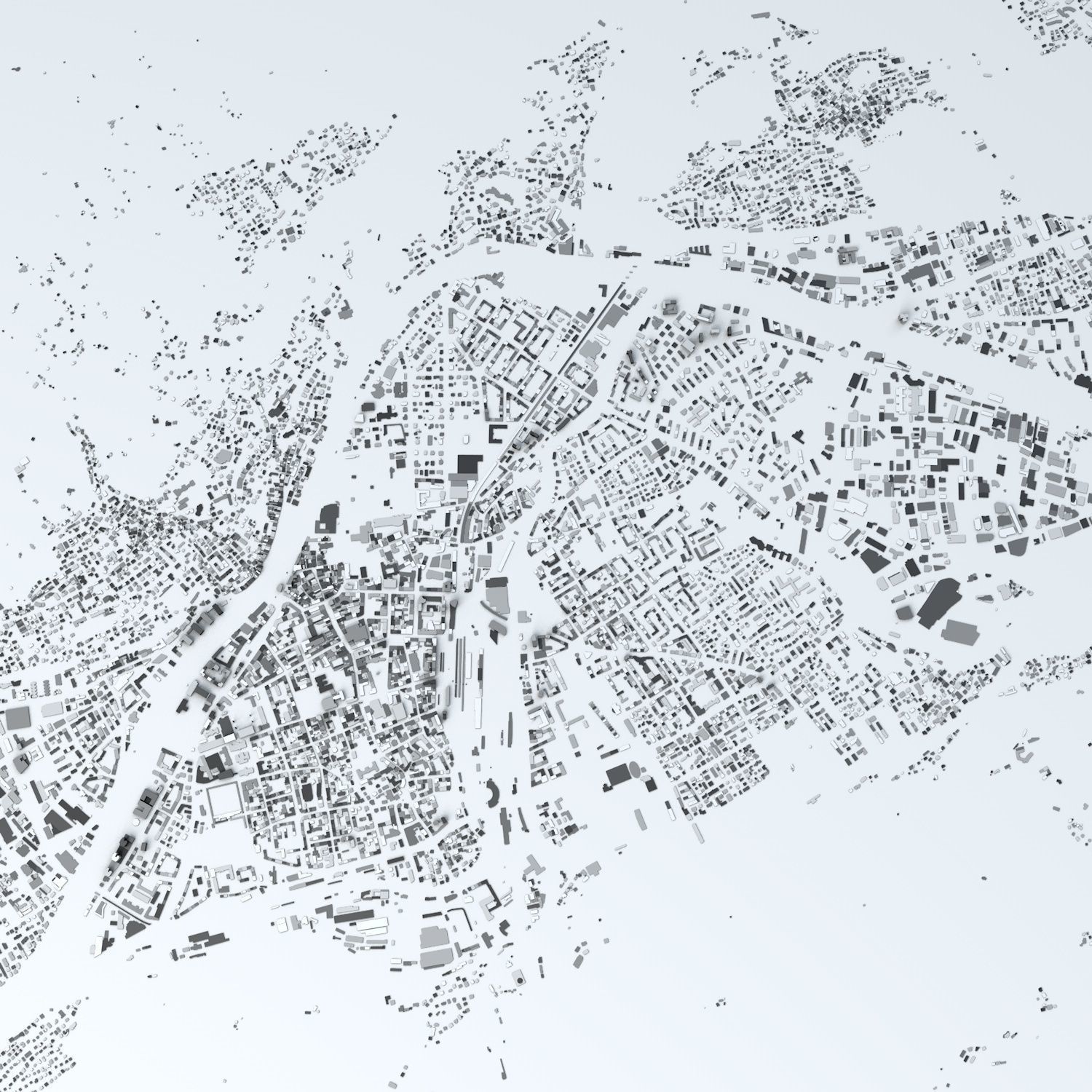 Innsbruck Streets and Buildings 3D model_5