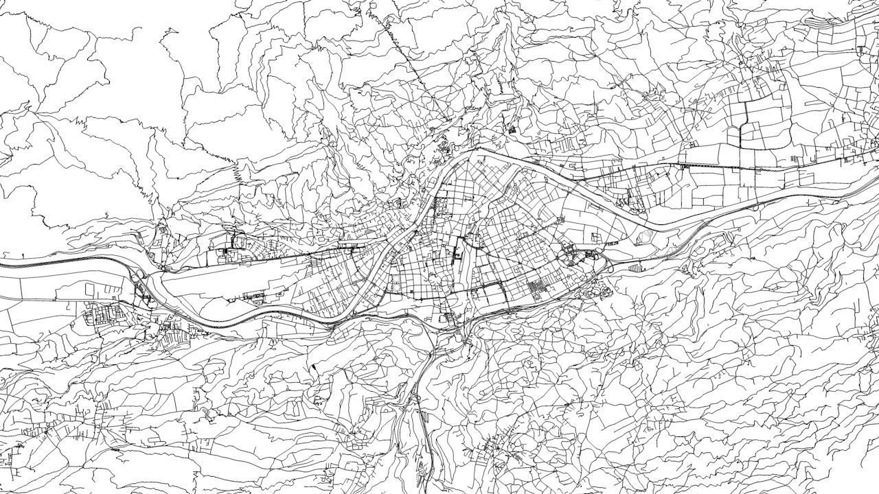 Innsbruck Road Network and Streets 3D model_10