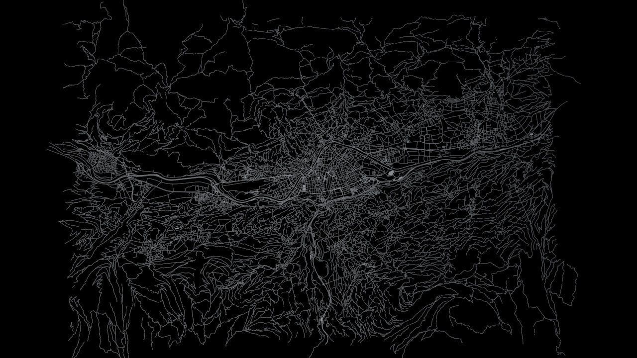 Innsbruck Road Network and Streets 3D model_9