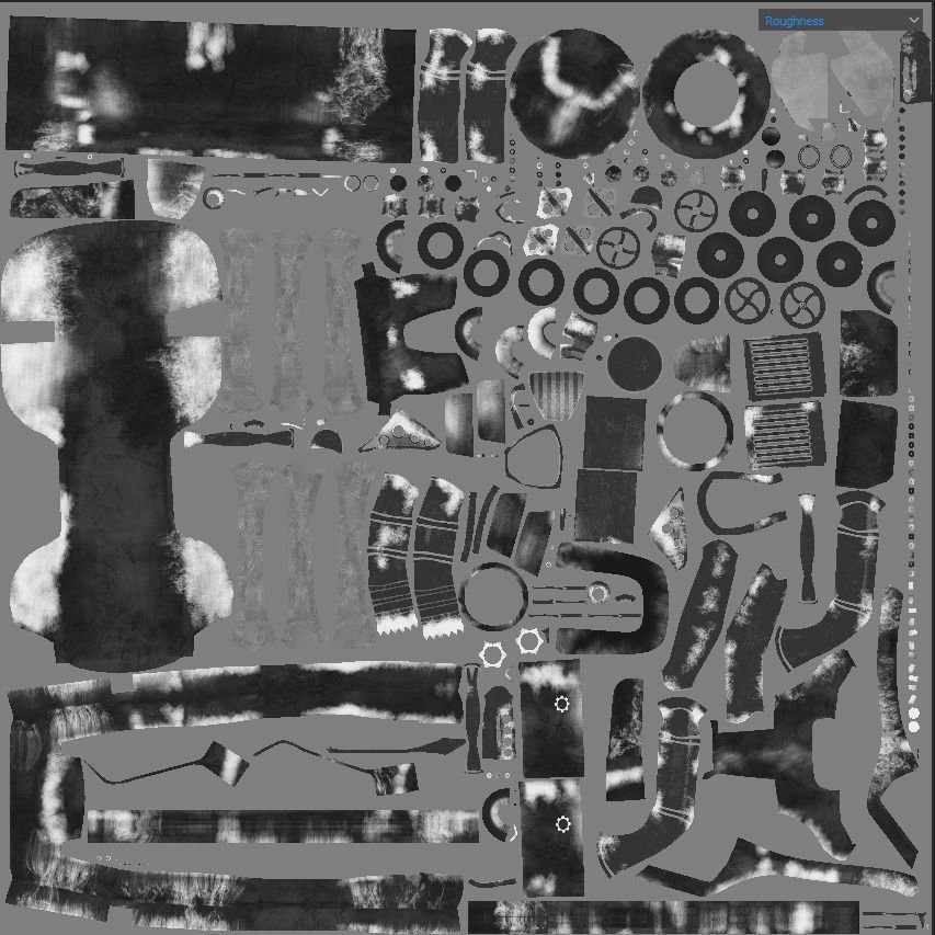 Car steampunk PBR low poly Low-poly 3D model_8