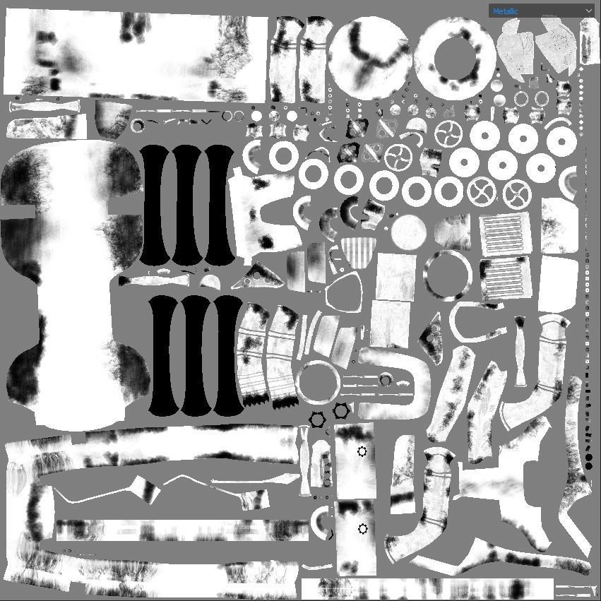 Car steampunk PBR low poly Low-poly 3D model_11