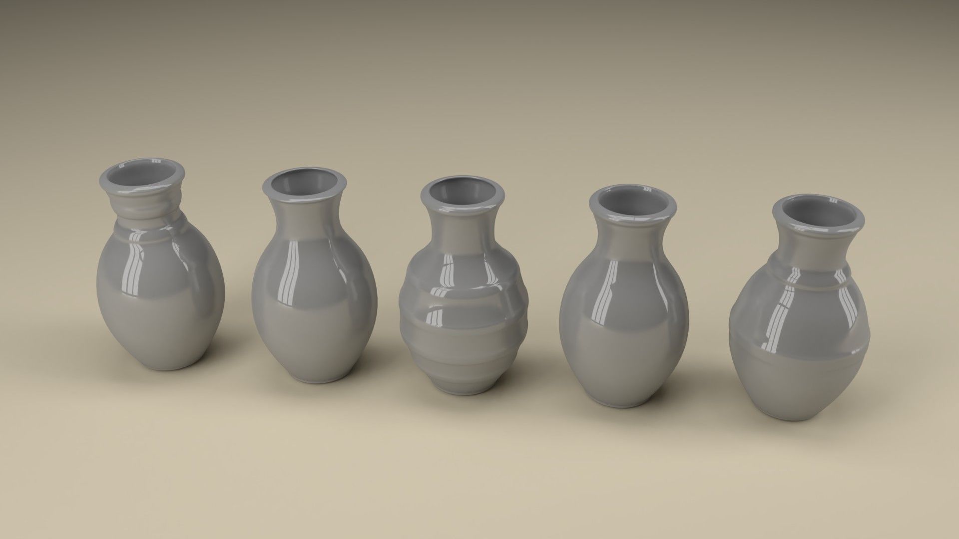 Ceramic jugs 3D model