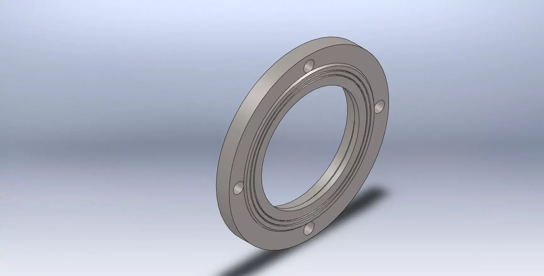 Coupling flange 3D model_0