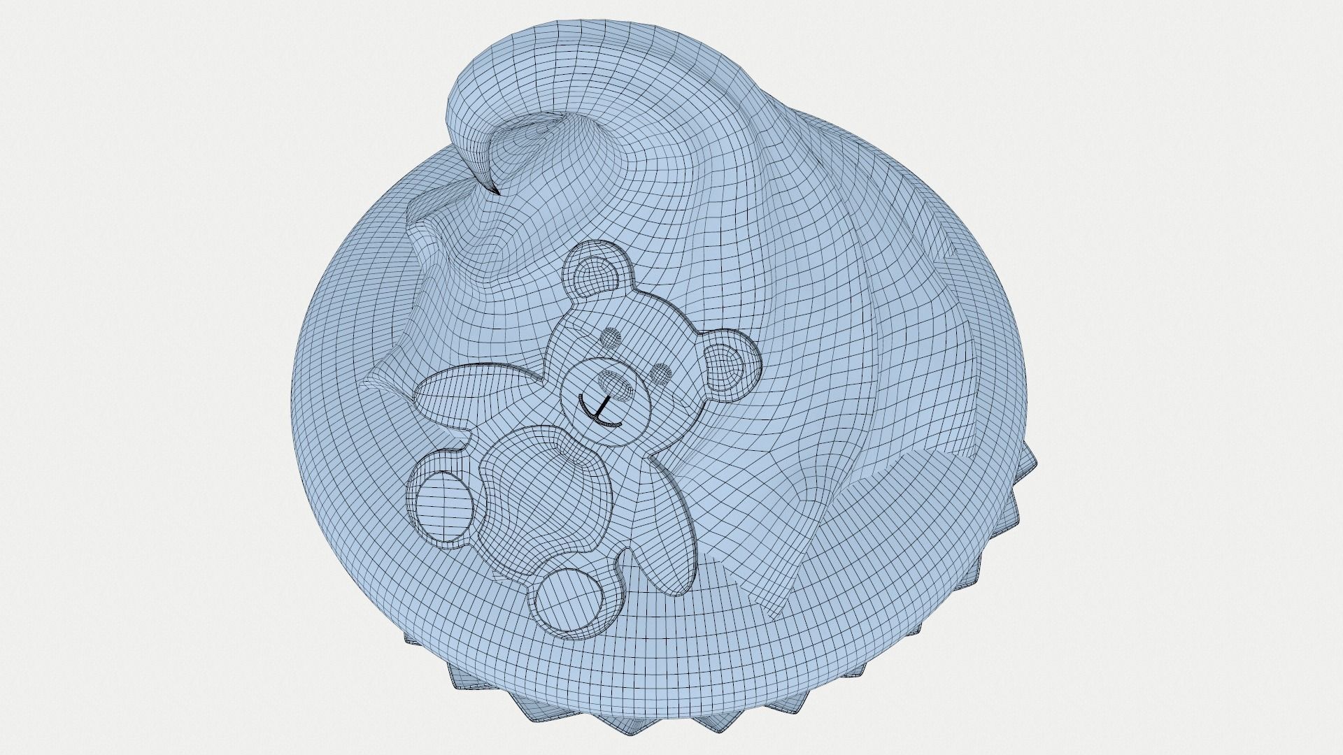 Cute Teddy Bear CupCake 3D model_12