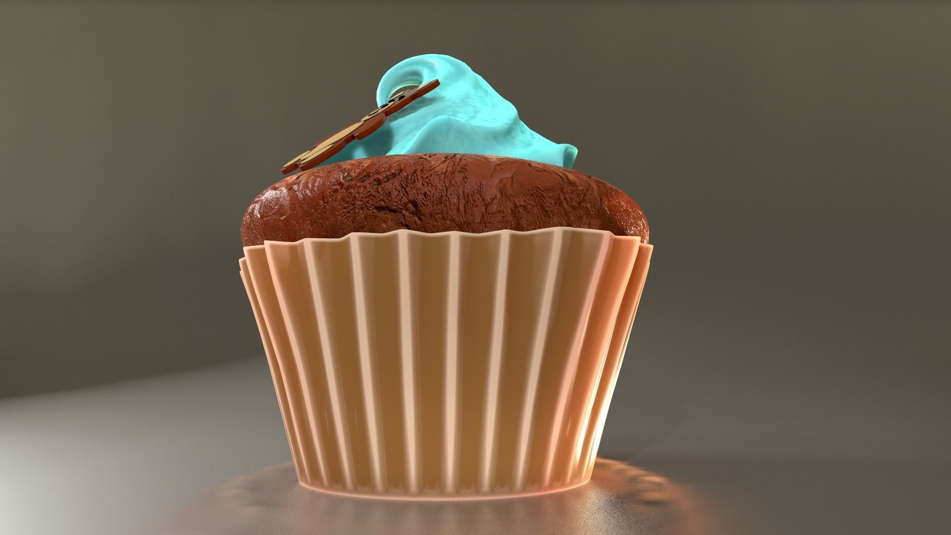 Cute Teddy Bear CupCake 3D model_11