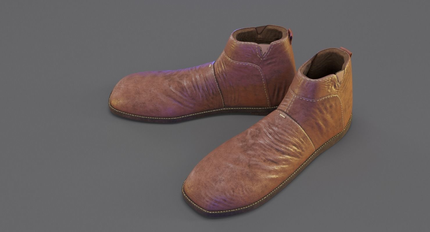 Shoes boots 3D model_2