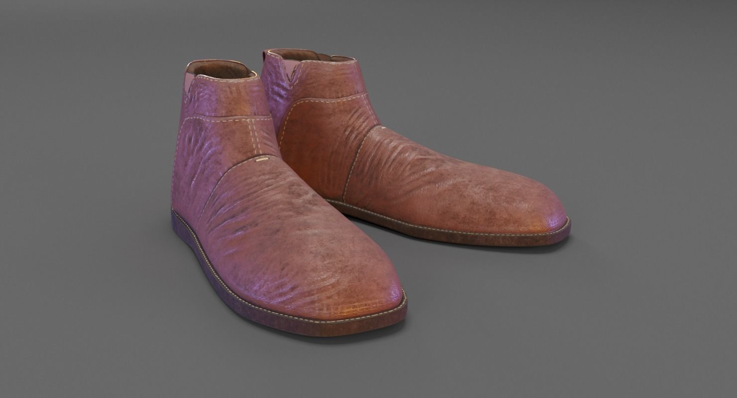 Shoes boots 3D model_7