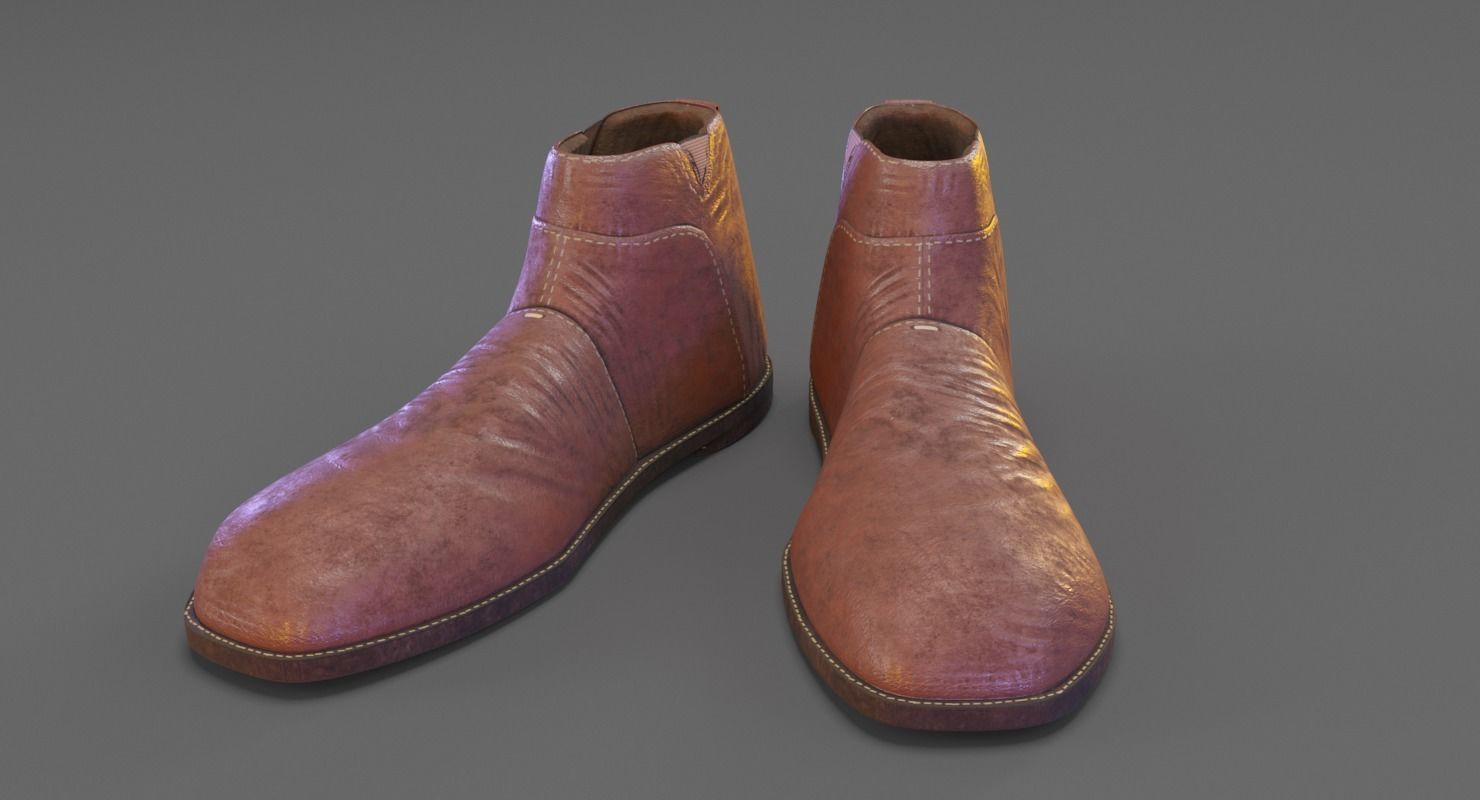 Shoes boots 3D model_3