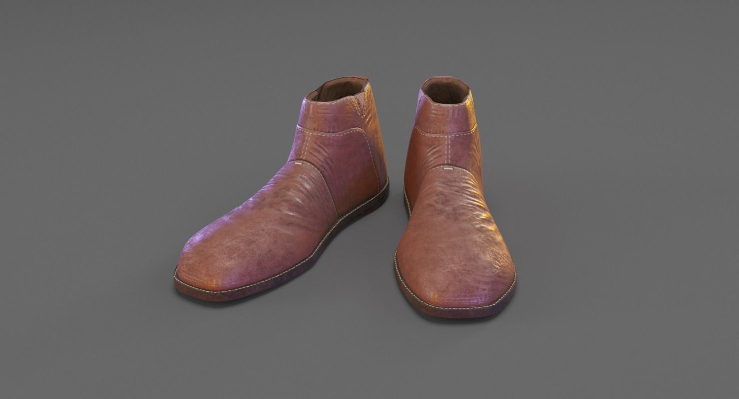 Shoes boots 3D model_4