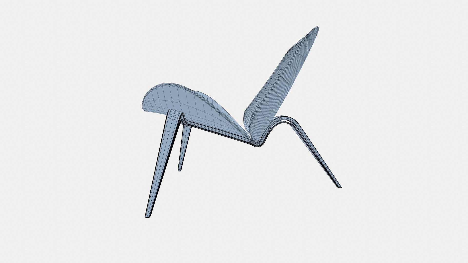 Classic Wood Chair 3D model_12