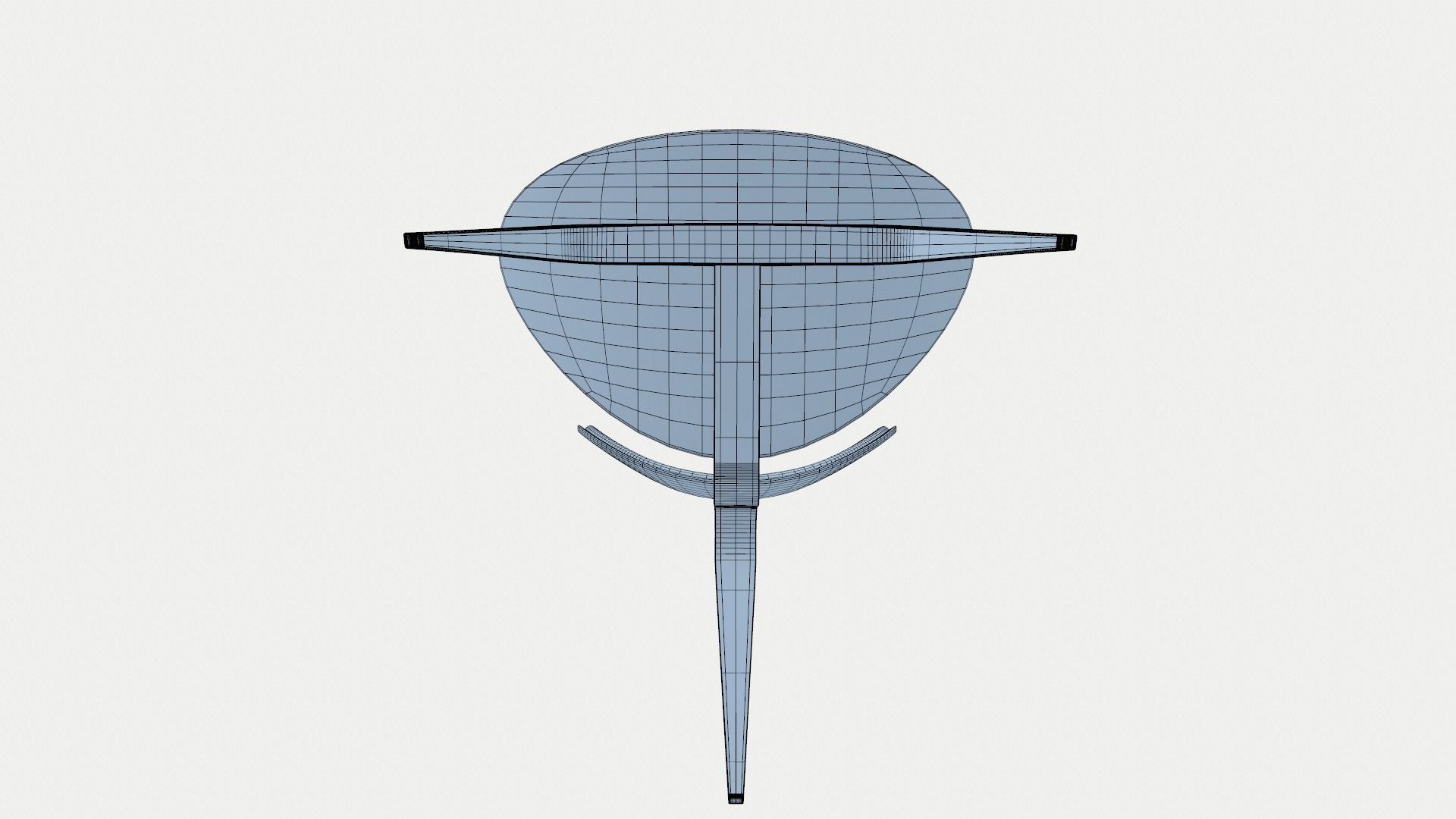 Classic Wood Chair 3D model_9