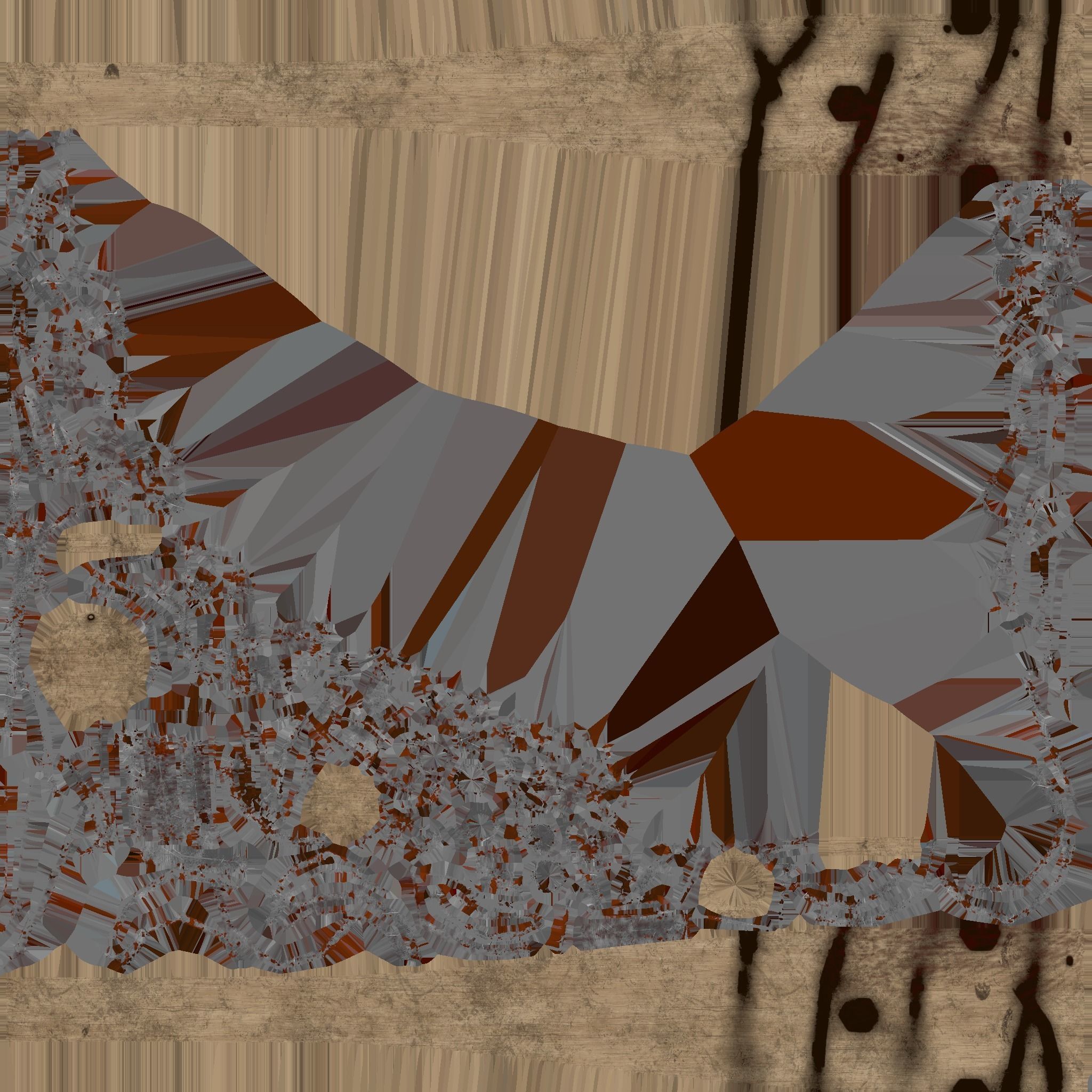 Zombie Baseball Bat Low-poly 3D model_5