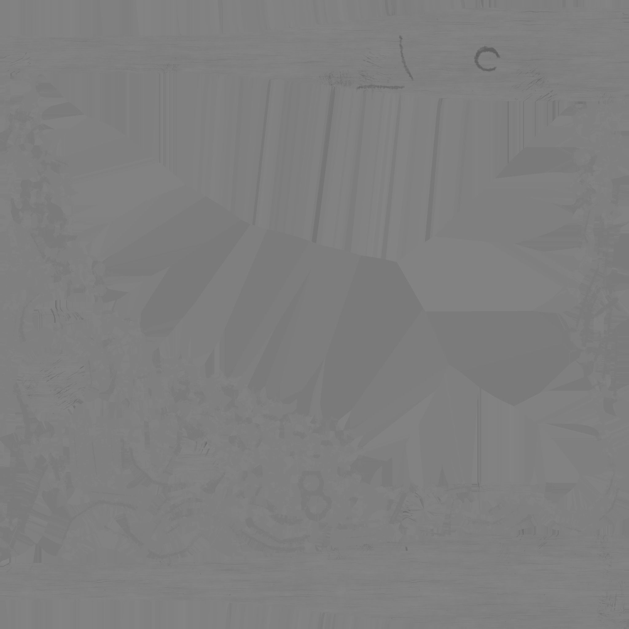 Zombie Baseball Bat Low-poly 3D model_1