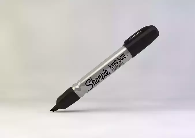 Sharpie Kingsize marker 3D model