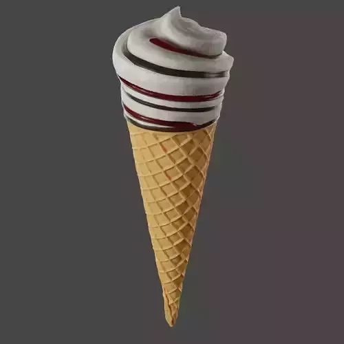 Ice cream cone 3D model