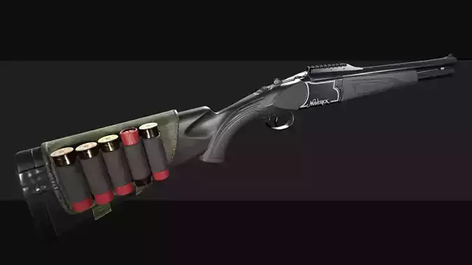 Mossberg Maverick HS12 Low-poly 3D model