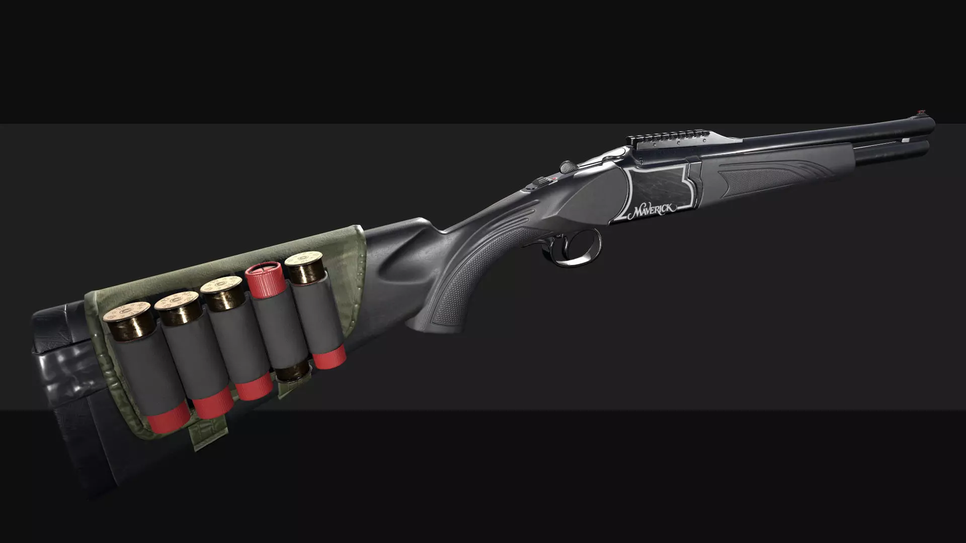 Mossberg Maverick HS12 Low-poly 3D model
