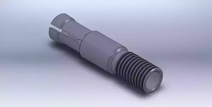Collet stainless steel connector 3D model