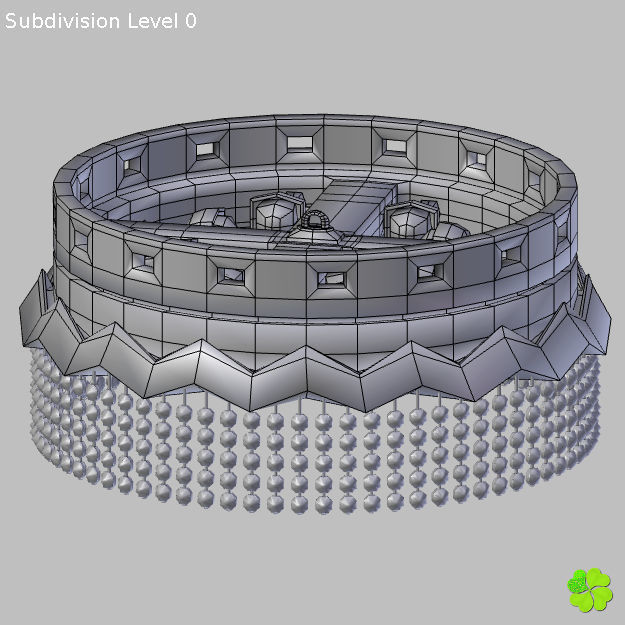 Simple and wall lamps of metal and glass 3D model_18