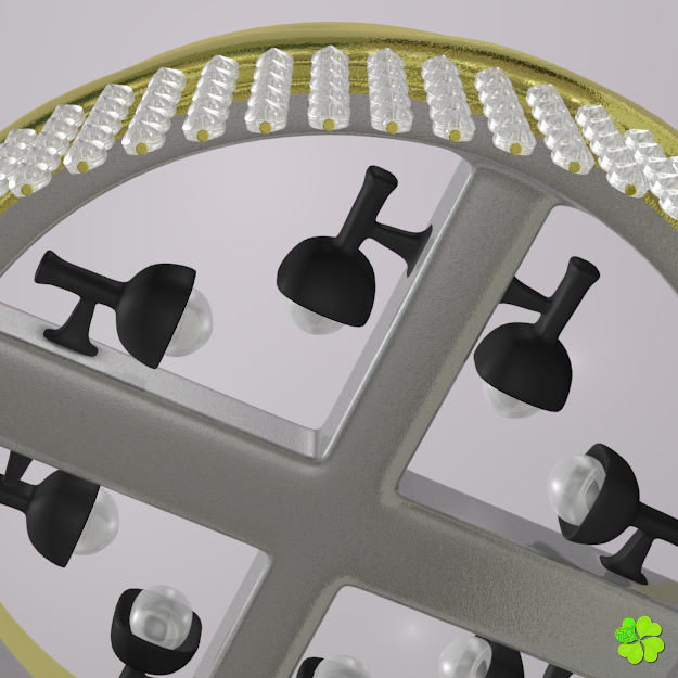 Simple and wall lamps of metal and glass 3D model_12