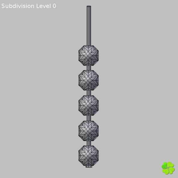 Simple and wall lamps of metal and glass 3D model_20