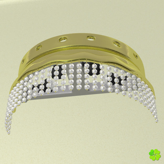 Simple and wall lamps of metal and glass 3D model_10