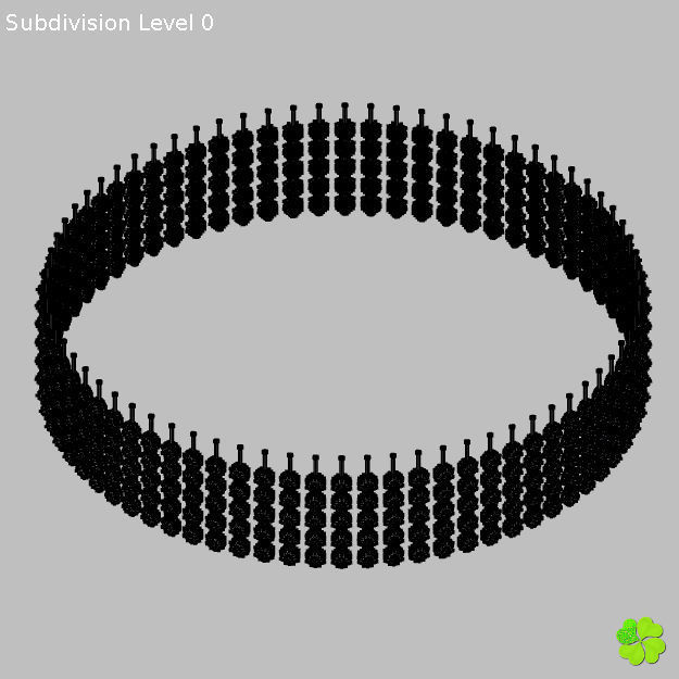 Simple and wall lamps of metal and glass 3D model_31