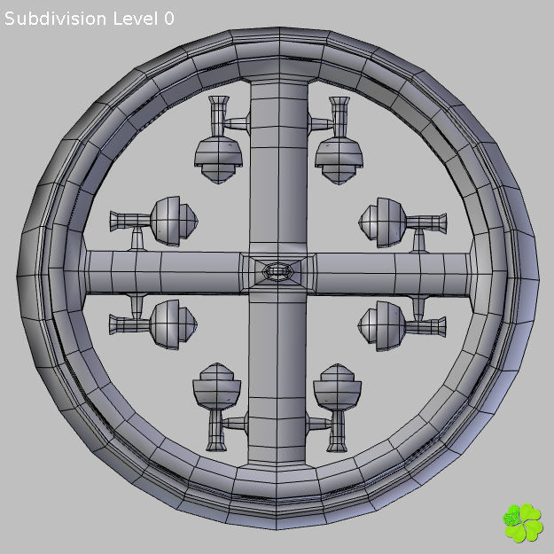 Simple and wall lamps of metal and glass 3D model_26