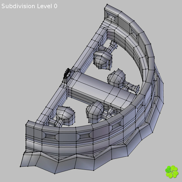 Simple and wall lamps of metal and glass 3D model_33