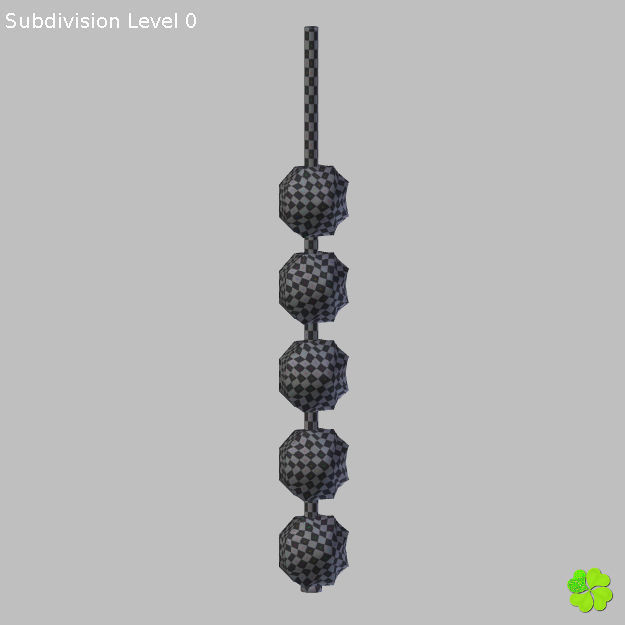 Simple and wall lamps of metal and glass 3D model_44