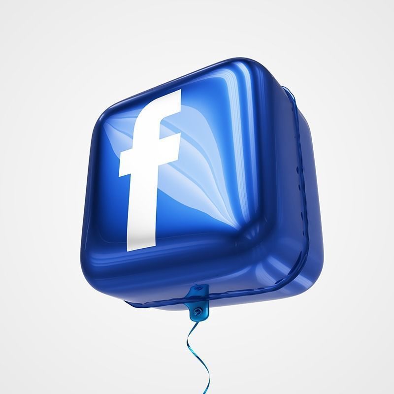 Social Media Balloons 3D model_12